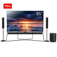 TCL 85X6 85英寸旗舰4K量子点哈曼卡顿人工智能液晶网络平板电视(黑色)