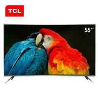 TCL 55N3 55英寸 4K超高清 HDR 金属边框 64位30核安卓智能LED液晶 曲面电视
