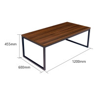 迪欧 DIOUS 简约现代 沙发组合 茶几 长茶几 深胡桃颜色 DF8008 1200*600*455长几-深胡桃色