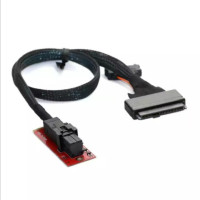 M.2转U.2 SFF-8639转接卡 PCI-E X4 NVME转换器配SFF-8643转接线