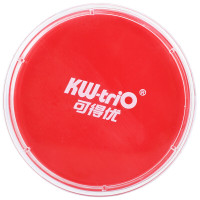 可得优（KW-triO）KG-4180 快干印台 财务印章印泥红章橡皮章会计盖章红色