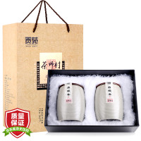 贡苑 茶叶绿茶 明前碧螺春茶 苏州春茶嫩芽陶瓷茶叶礼盒装200g