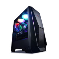 宁美国度台式电脑主机i7 9700F/RX580游戏主机16G大内存全套高配吃鸡游戏台式机水冷diyDIY组装机电脑