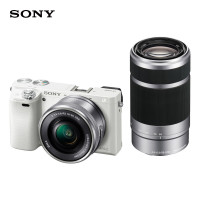 索尼SONYILCE6000LAPSC双镜头超长焦段微单套机白色2430万有效像素165055210a60006000