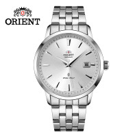 东方双狮(ORIENT)手表男士全自动机械表时尚背透防水机械男表休闲商务手表腕表 全钢白色表盘SER2700FW0 【商务白盘】SER2700FW0
