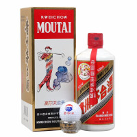 贵州茅台酒 茅台高尔夫会员酒 53度酱香型白酒 500ml 单瓶装 18年年份酒老酒