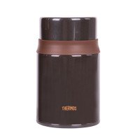 膳魔師(THERMOS)焖烧杯/罐TCLD-520S高真空保温杯316L不锈钢膳魔师520ML饭盒免火焖烧餐具家用/通用 棕色BW 520ml