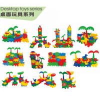 世礼(SL) SL-18285B 动物大森林幼儿园桌面玩具塑料拼插积木儿童拼插拼装玩具
