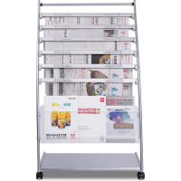 得力(deli) 9303 报刊架书报架资料架展示架杂志架多用型高档耐用 单个装