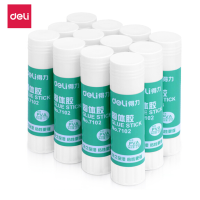 得力（deli）7102固体胶棒PVA材质21g12支/盒