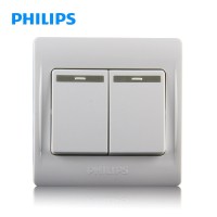 飞利浦(Philips) 开关插座面板双开电灯开关双联面板