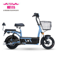 爱玛（AIMA）新国标3C 小爱蜜 电动车 铅酸电池 简约通勤款 休闲代步电动车 4820 海洋蓝