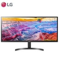 LG LG34WL500 34英寸显示器 21:9超宽 带鱼屏 三面微边框 sRGB99% 低闪屏显示器