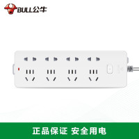 公牛（BULL）GN-403插座8位总控全长1.8米 新国标插座 插线板/插排/排插/接线板/拖线板