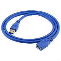 晶华 USB3.0延长线 蓝色1米 公对母加长器数据线接口电脑硬盘U盘鼠标键盘连接兼容2.0 （1条装）