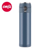 爱慕莎(emsa)捷程真空不锈钢保温杯双层保温水杯男士女士学生 460ml 黑色/冰蓝色/莓粉色/红色/深蓝色(滞销处理 冰蓝 460ml516612