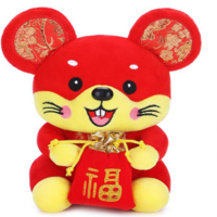 鼠年公仔福袋鼠 25CM 红色