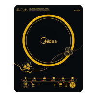 美的 电磁炉 电磁炉套装触摸按键黑晶面板八档火力一键爆炒定时预约电磁炉配汤锅炒锅 RT2160