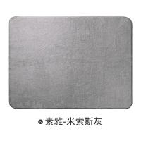 地毯卧室纯色床边毯北欧风加厚房间长方形现代简约客厅沙发茶几毯_1 140×200cm【柔软触感】 素雅-米索斯灰【方形】