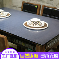圆桌垫桌面垫子透明水晶板软玻璃磨砂餐桌隔热垫pvc桌布防水防烫_1_937 100圆形 磨砂1.0