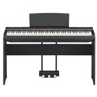 雅马哈(YAMAHA)电钢琴P-125AB数码钢琴 智能电钢琴 88键重锤电钢琴 琴架+三踏板配件大礼包 黑色 黑色