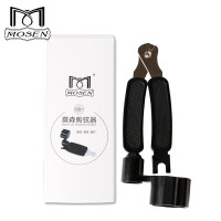 莫森(MOSEN) MS-21A 便携式吉他卷弦器上弦剪弦钳 拔锥起锥器 三合一 民谣 木吉他换弦工具 黑色