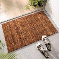 现代简约入户地垫进蹭土垫外脚垫刮泥家用吸水地毯 40*60cm （预售）椰棕素色地垫