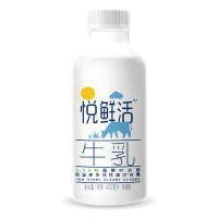 君乐宝悦鲜活牛乳瓶450ml年卡（一个月四次发货，每次6瓶，12个月持续发货）