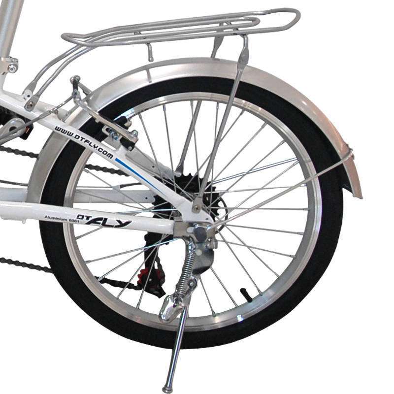 dtfly飞行 20寸快速折叠自行车2013款f24 6级变速珍珠白