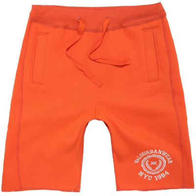 VaLS男士纯色运动休闲宽松短裤卫裤中裤潮裤020400006(橙色/XXL)