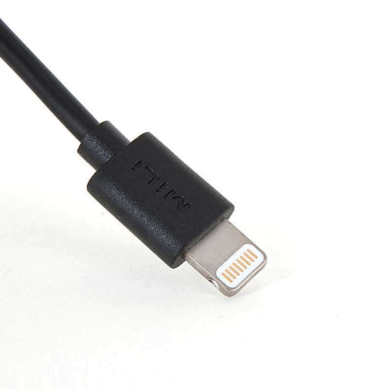 mili 苹果闪电接口数据线 黑色