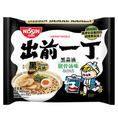 出前一丁 黑蒜油猪骨汤味100g