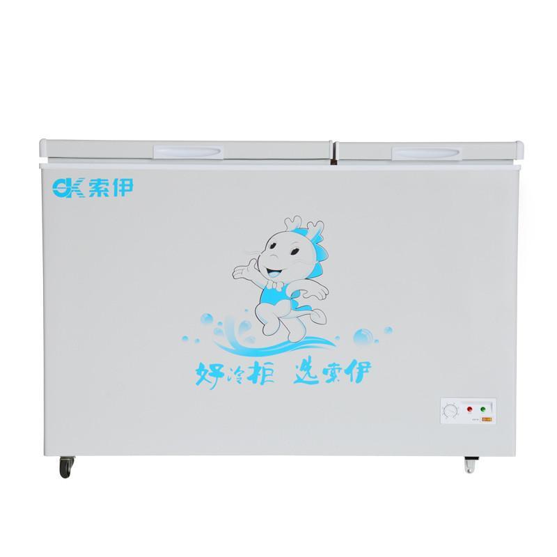 索伊(soyea)bcd-220sm 220l双门小型冰柜家用双温冷柜商用冷冻柜