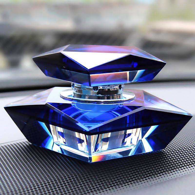 水晶汽车香水座定制车载香水汽车摆件汽车饰品 魅力蓝
