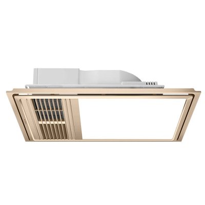 美的(midea)zy2401b香槟金 高效复式循环加热多功能风暖浴霸 大led