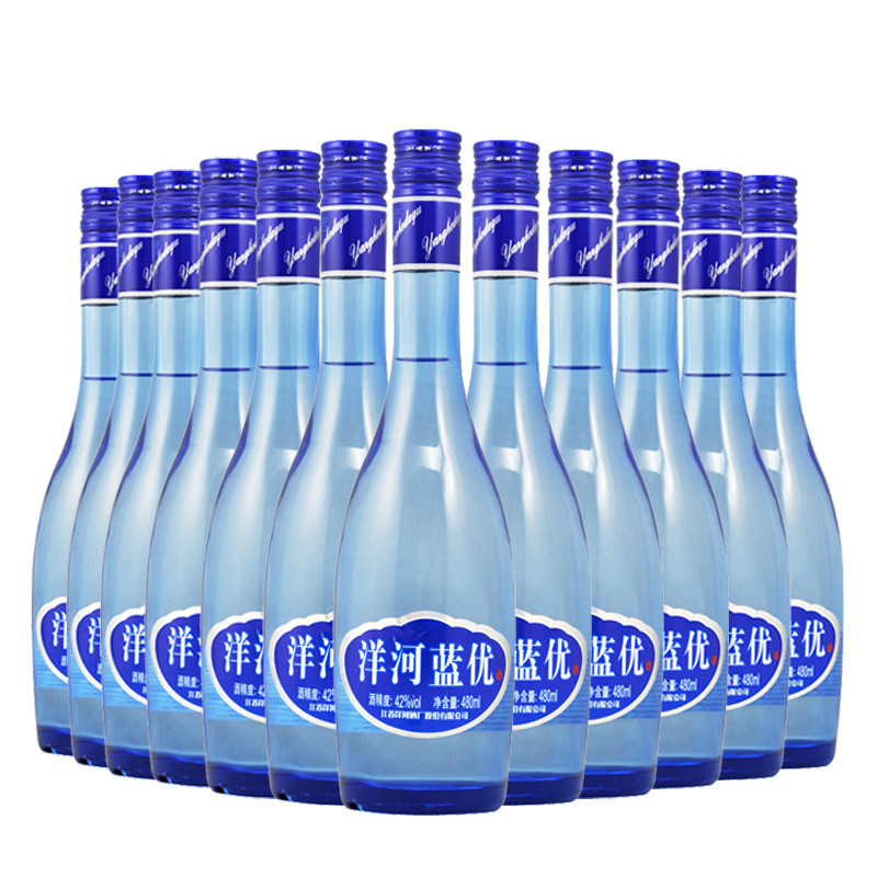 洋河蓝优42度480ml *12瓶箱装 洋河(YangHe)白