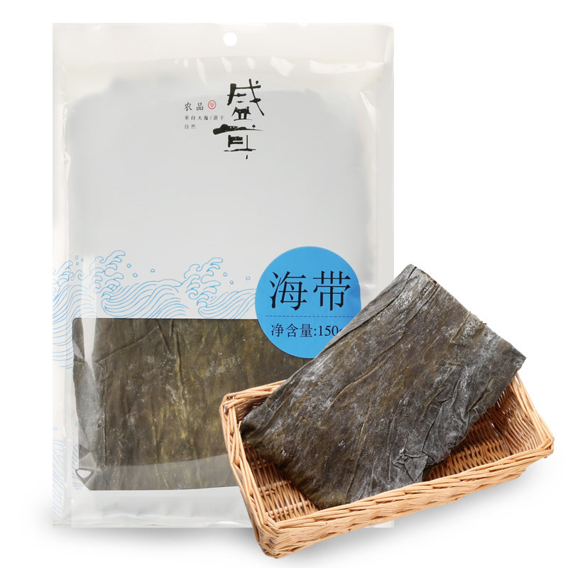 盛耳 干海带昆布海带干货150g