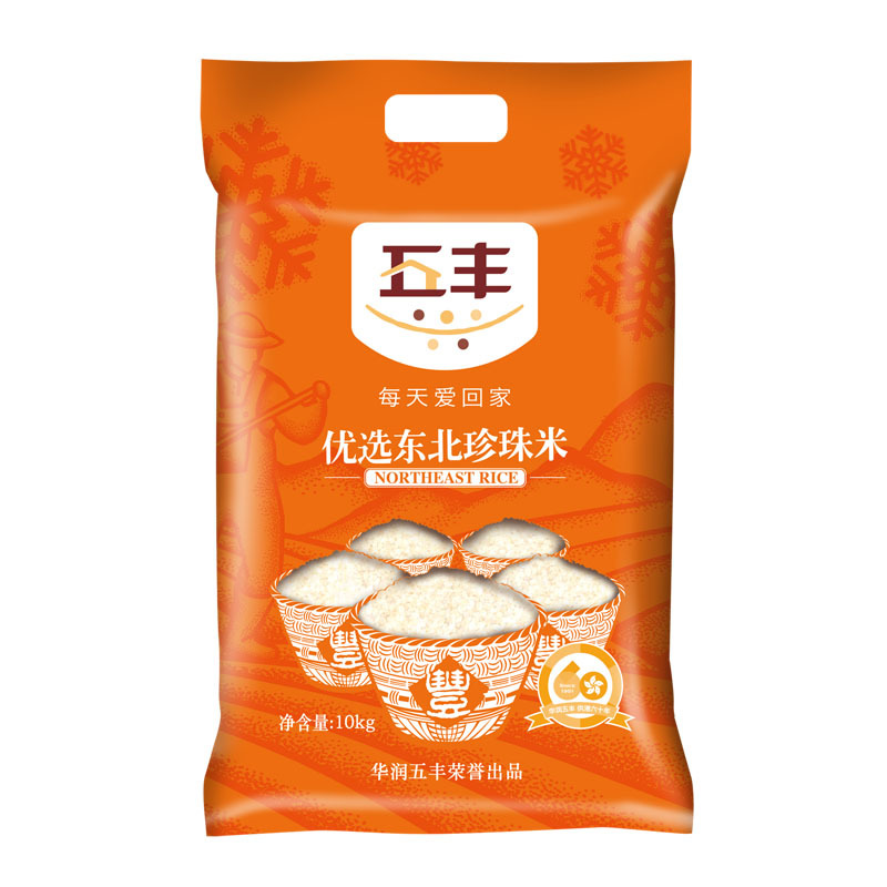 五丰优选东北珍珠米-东北米/ 粳米/ 10kg/袋