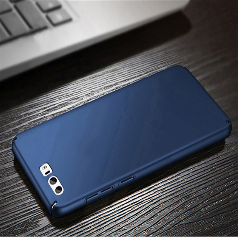 iworth 华为荣耀9手机壳保护套防摔磨砂硬壳男女款外壳 金色送钢化膜