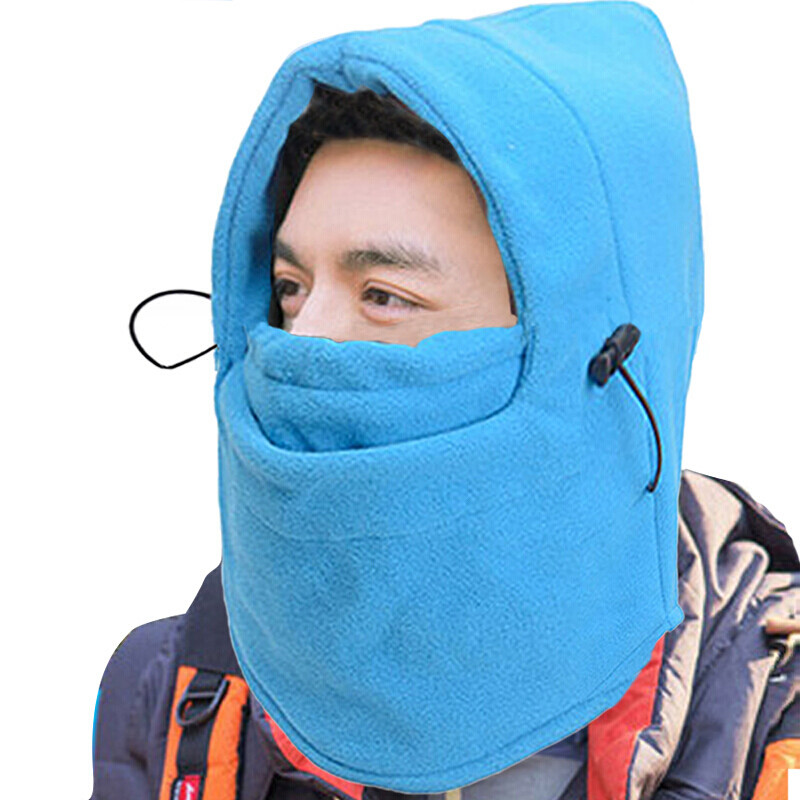 户外运动头套骑行防风面罩男女秋冬季节 蓝色