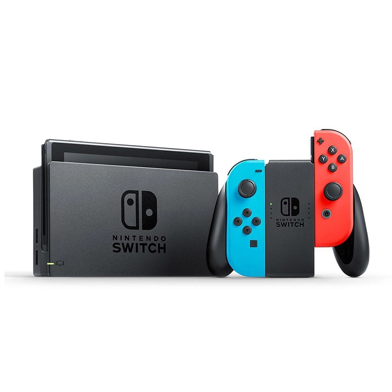 任天堂（Nintendo） Switch 掌上游戏32GB 便携Switch NDS 黑色主机红蓝手柄 日版