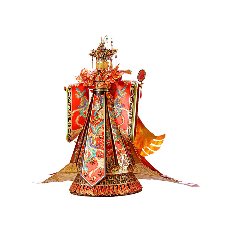 拼酷-嫁衣 3d立体拼图 红金