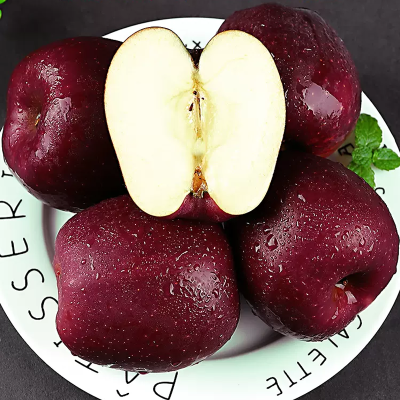 [顺丰快递]云南黑卡黑钻苹果大果净重8.5斤(80-85mm)水果黑钻红蛇果新鲜当季脆甜冰糖心苹果