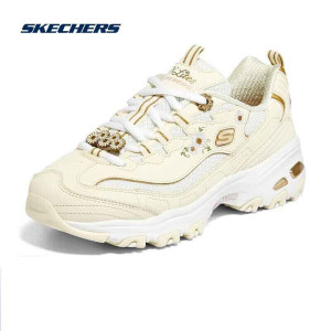 斯凯奇(Skechers)女鞋厚底老爹鞋女运动鞋复古刺绣休闲百搭休闲鞋149638-NTMT