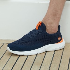 Skechers斯凯奇男士新款百搭透气耐磨缓震防滑运动休闲鞋210281-NVOR ZP