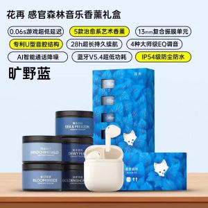 EDIFIER/漫步者 感官森林音乐香薰礼盒 实用高级感礼物蓝牙耳机2025新款花再