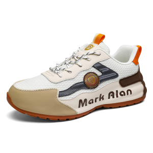 白水母 男士轻便板鞋 透气网面 鞋底减震 高弹力舒适 轻量设计 白色百搭板鞋