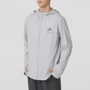 Skechers斯凯奇防晒衣男女装新款薄款跑步训练皮肤衣运动服夹克外套P225U129-0019 ZP