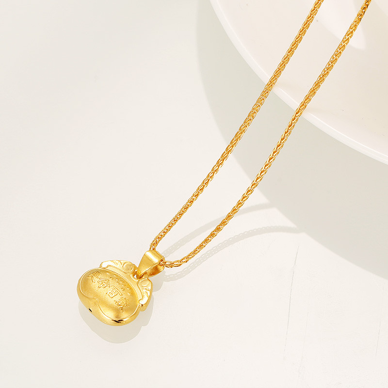 张万福珠宝 黄金长命百岁足金吊坠ds-cmfgbbs