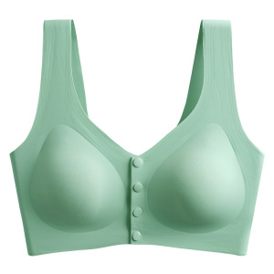 哺乳文胸夏季无钢圈一片式孕妇内衣怀孕期一片式冰丝舒适胸罩薄款